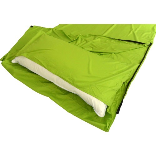 Вкладыш в спальный мешок Origin Outdoors Microfiber, прямоугольный, зеленый