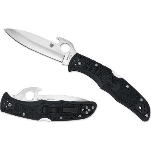 Saliekamais nazis Spyderco C10PGYW Endura 4, Emerson Opener, pelēks