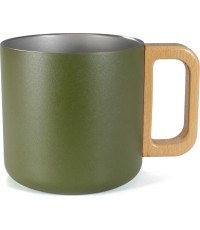 BasicNature Stainless steel thermo mug 'Rustico'