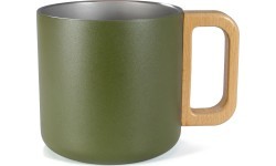 BasicNature Stainless steel thermo mug 'Rustico'