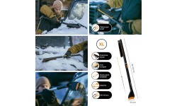 Fiskars automašīnas sniega slota ar ledus skrāpi