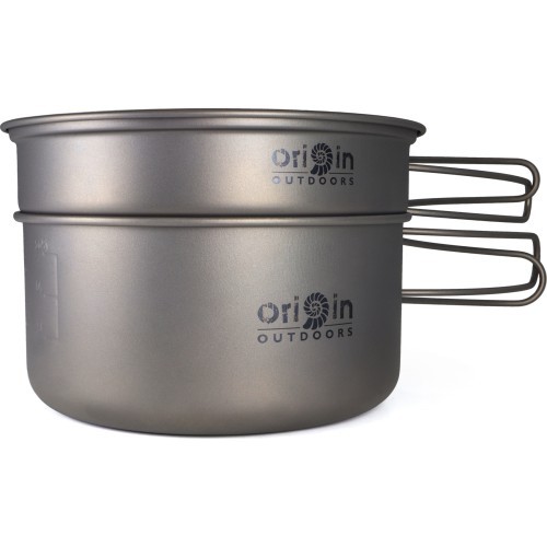 Origin Outdoors kempinga ēdiena gatavošanas komplekts „Titanium“