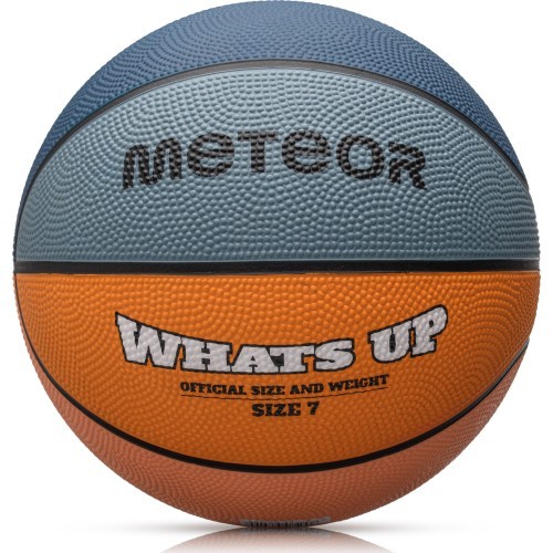 Basketbola bumba Meteor What's Up - Zils, oranžs