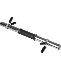 Dobais hanteles stienis inSPORTline Onepump 45 cm / 30 mm ar fiksatoriem, bez vītnes