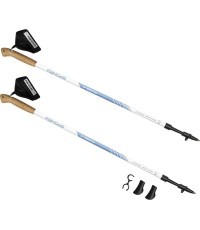 Палки для скандинавской ходьбы Spokey Rubble, бело-голубые