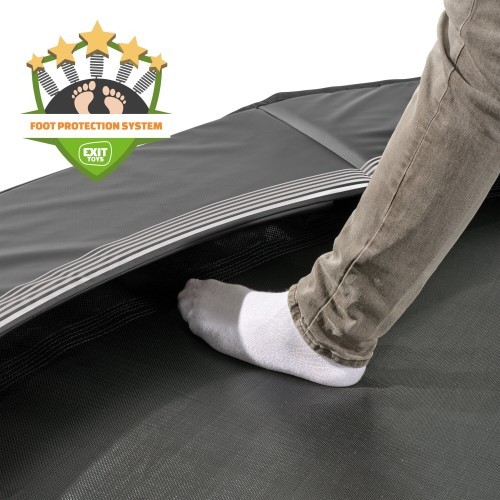 EXIT InTerra iegremdējams sporta batuts ø244 cm – melns