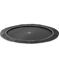 EXIT InTerra ground-level sports trampoline ø427cm - black