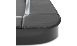Спортивный грунтовой батут EXIT InTerra 214x305 см, чёрный