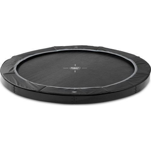 EXIT InTerra iegremdējams zemē sporta batuts ø427 cm, melns