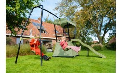 EXIT Ivy outdoor playset with slide and swing set