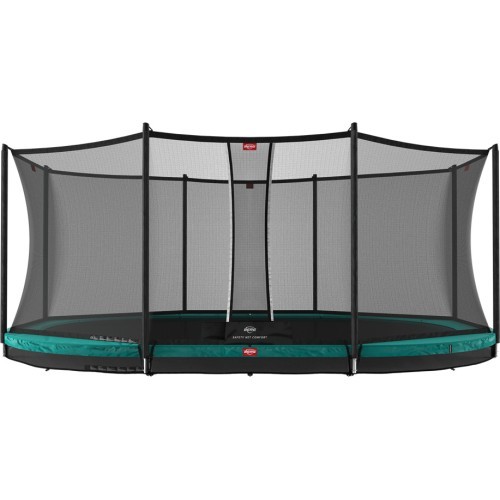 Батут BERG Grand Favorit InGround 520, зелёный + защитная сетка Comfort