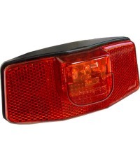 Rear light, 3 LED, battery-powered