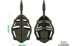 Набор кормушек ZFISH Method Feeder Spider Large 70, 80 г + форма