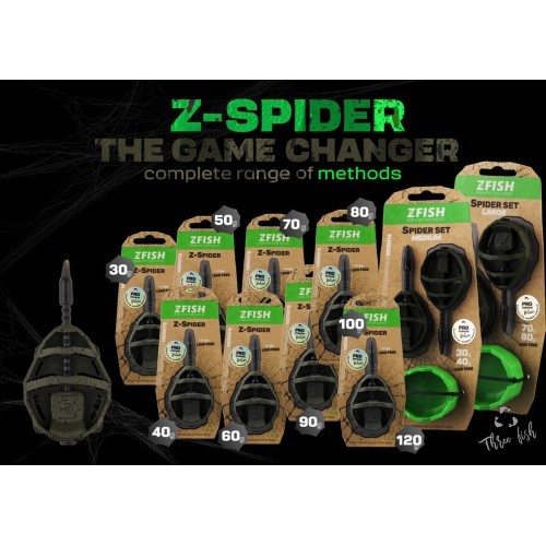 ZFISH Method Feeder Spider Large Set 90,100g + Mould