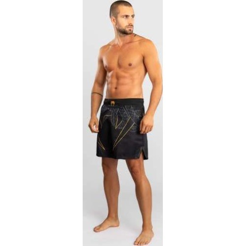 Venum Serpenti Fight Shorts - Black/Silver/Gold