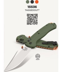Benchmade 15536 TAGGEDOUT nazis, OD Green G10, CPM-S45VN