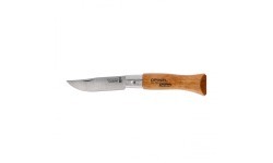 Складной нож Opinel №3, углеродистая сталь, рукоять из бука