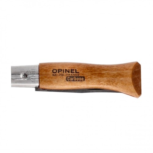 Складной нож Opinel №3, углеродистая сталь, рукоять из бука