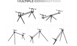 ZFISH Rod Pod RodMaster statīvs 4 makšķerēm