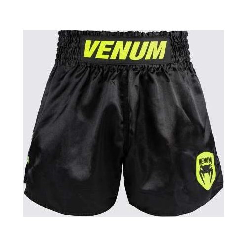 Venum Classic Evo Muay Thai Shorts - Black/ Neon Yellow