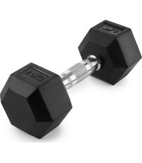 Gumēta čuguna hantele HEX 7,5 kg - UpForm