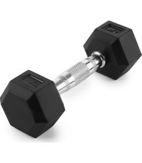Гумовый чугунный гантель HEX 2,5 кг - UpForm