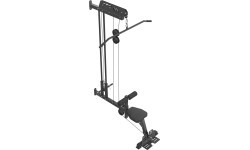 Augšējā un apakšējā sienas trošu iekārta ar sēdekli un kāju balstiem MS-W104 2.0 - Marbo Sport