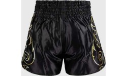 Venum VTC Flames Muay Thai šorti, melni/zelta