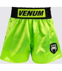 Venum Classic Evo Muay Thai šorti - neona dzelteni melni/ melni