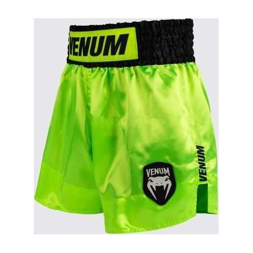 Venum Classic Evo Muay Thai šorti, neona dzelteni/melni