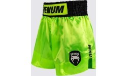 Venum Classic Evo Muay Thai šorti, neona dzelteni/melni