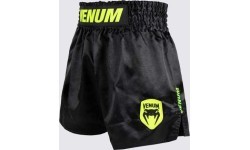 Venum Classic Evo Muay Thai Shorts - Black/ Neon Yellow