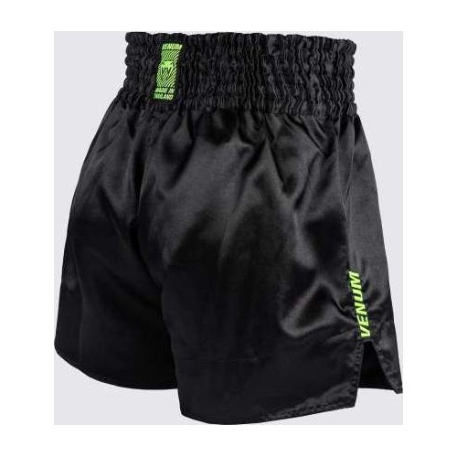 Venum Classic Evo Muay Thai Shorts - Black/ Neon Yellow