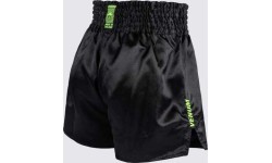 Venum Classic Evo Muay Thai Shorts - Black/ Neon Yellow