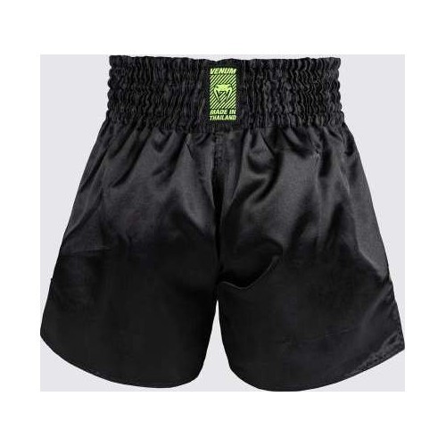Venum Classic Evo Muay Thai Shorts - Black/ Neon Yellow