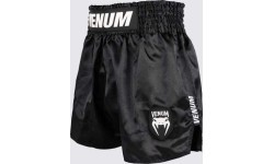 Шорты для муай-тай Venum Classic Evo, черно-белые