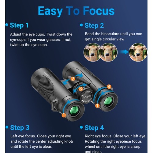 10x42 Waterproof Binoculars Apexel
