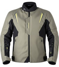 Ceļojumu motocikla jaka W-TEC Karmal - černo-olivově zelená