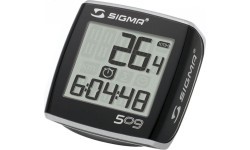 Велокомпьютер Sigma BC 509, проводной, 5 функций (чёрный/серебристый)