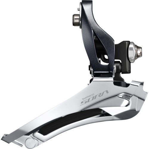Передний переключатель Shimano Sora R3000, 2x9 скоростей, Brazed-On, Down-Pull