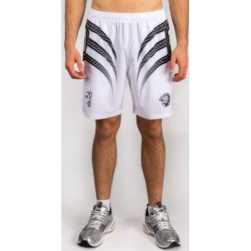 Venum x Mike Tyson Tiger Training Shorts - Optical White/Deep Black