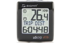 Sigma BC 1609 STS Cadence bike computer, wireless, 16 functions (black/silver)
