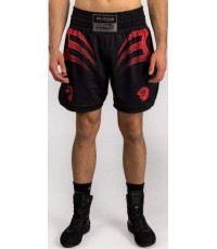 Venum x Mike Tyson Tiger Boxing Shorts - Deep Black/Intense Red