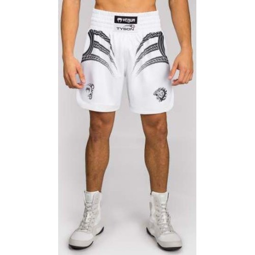 Venum x Mike Tyson Tiger boksa šorti, balti/melni