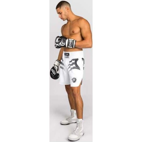 Venum x Mike Tyson Tiger boksa šorti, balti/melni