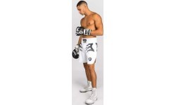 Venum x Mike Tyson Tiger boksa šorti, balti/melni