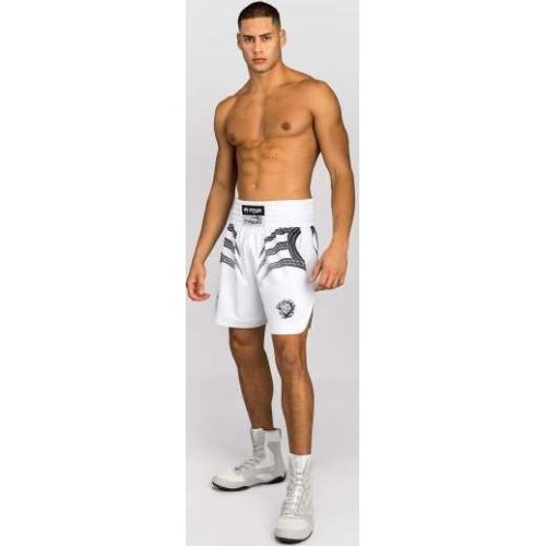 Venum x Mike Tyson Tiger Boxing Shorts - Optical White/Deep Black
