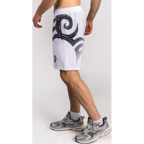 Venum x Mike Tyson Tiger Training Shorts - Optical White/Deep Black