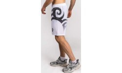 Venum x Mike Tyson Tiger Training Shorts - Optical White/Deep Black