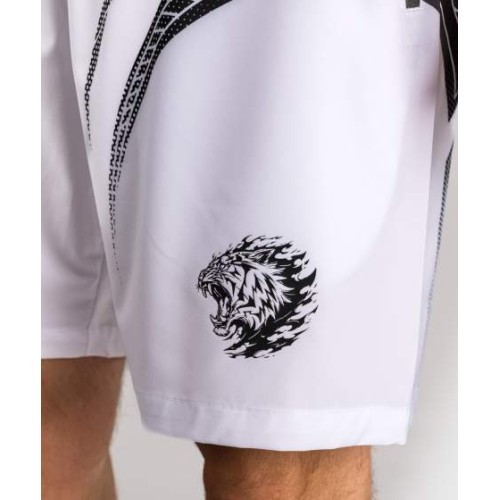 Venum x Mike Tyson Tiger Training Shorts - Optical White/Deep Black